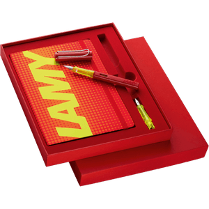 Set Lapicera Pluma Lamy Al Star Glossy Red edicion especial