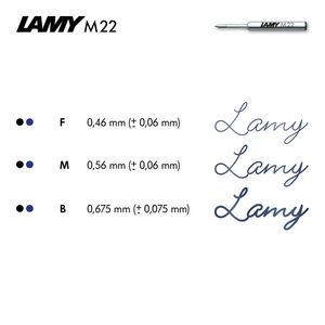 Repuesto para bolígrafo Lamy M 22 trazo M