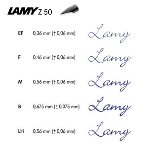 Plumin de acero Negro Lamy Z50