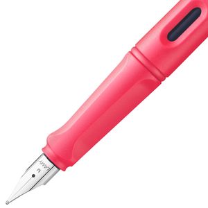 Lapicera pluma estilográfica Lamy Safari Sunset coral & dark dusk